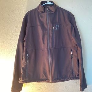 Peloton Brown Men’s Softshell Jacket